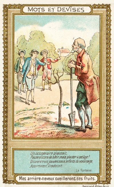 Büyük yeğenlerim bu meyveleri hasat edecek (chromolitho) by French School