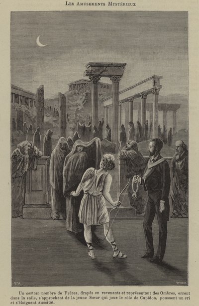 Gizemli eğlenceler (gravür) by French School