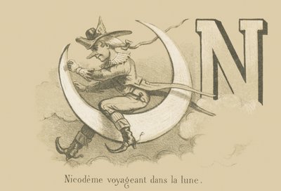 N: Ayda seyahat eden Nicodeme by French School
