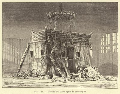 Felaketten sonra Nacelle du Geant (gravür) by French School