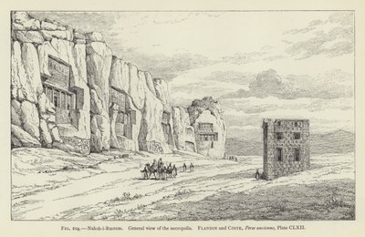 Nakş-ı Rüstem, Nekropolün genel görünümü by French School