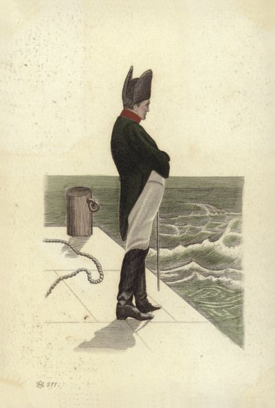 Napolyon I (renkli litografi) by French School