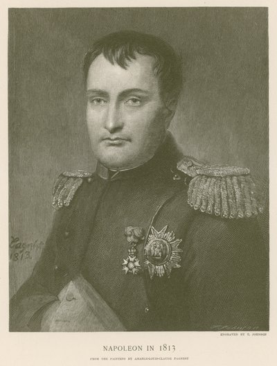 1813 yılında Napolyon by French School