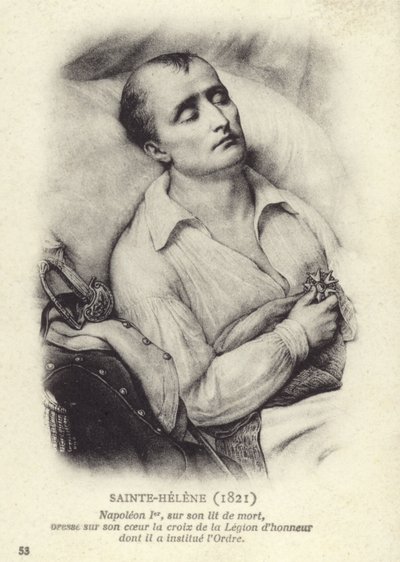 Napolyon ölüm döşeğinde by French School