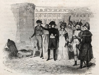 Napolyon, Madame Tallien ile yürüyüş, nee Theresa Cabarrus, Caraman Prensesi, Caraman Prensesi Chimay (1773 - 1835) Vendome
