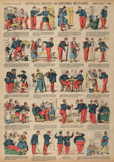 Fransız Ordusunda yeni reform projeleri (renkli gravür) by French School