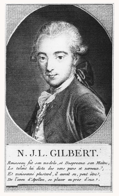 Nicolas J. Gilbert (gravür) by French School