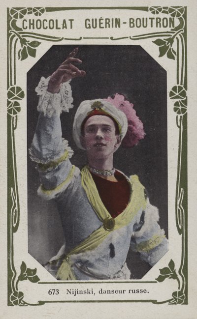Nijinsky, Rus dansçı (renkli fotoğraf) by French School