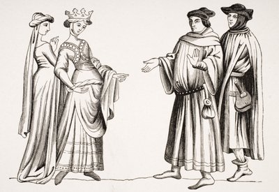 Noble Lady ve Maid of Honor ve Two Burgesses, 