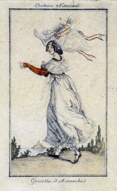 Norman geleneksel kostümü: Grisette d