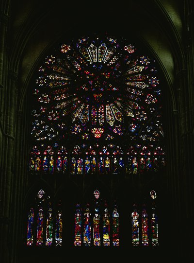 Kuzey transept penceresi (ayrıca bkz. 341103) by French School