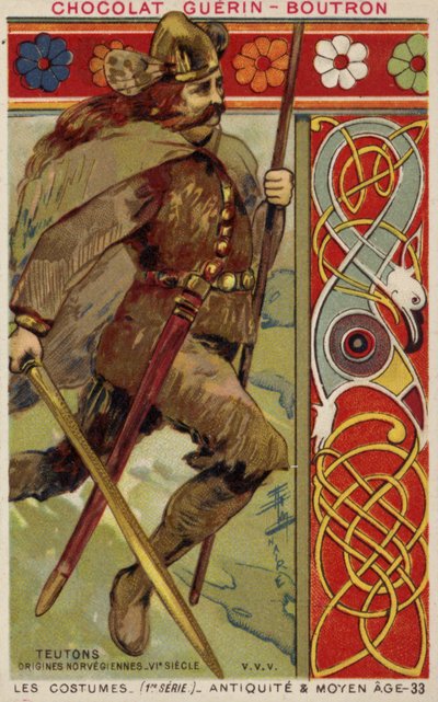 Norveç Viking kostümü, 6. Yüzyıl by French School