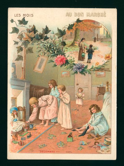 Kasım ve Aralık (chromolitho) by French School