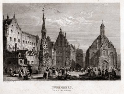 Nürnberg. (gravür, yaklaşık 1830) by French School