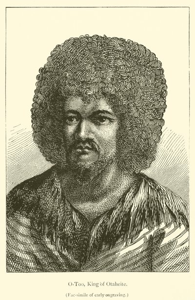 O-Too, Otaheite Kralı (gravür) by French School