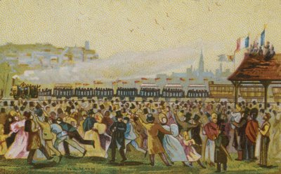 İlk Fransız demiryolunun açılışı, 1832 by French School