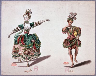 Opera kostümleri: nayade ve hiciv by French School