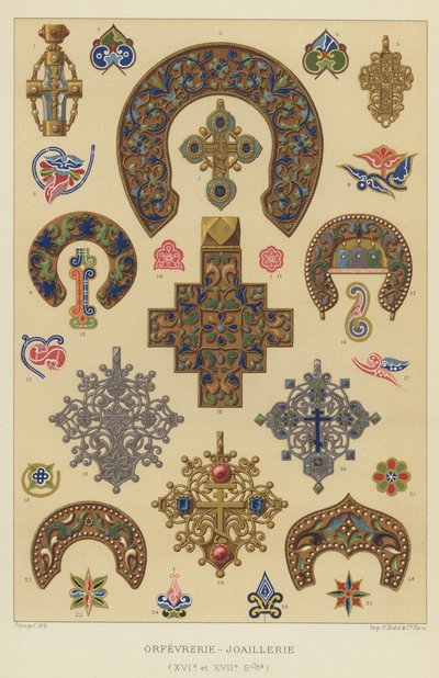 Gümüşçülük-Mücevherat (16. ve 17. Yüzyıllar) (chromolitho) by French School