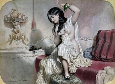 Doğulu Kadın Tuvaletinde, 19. Yüzyılın ortalarında by French School