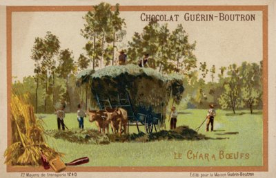 Öküz arabası (chromolitho) by French School