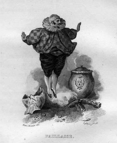 Paillasse Chanson de Beranger, Fransız şair ve söz yazarı Pierre Jean de Beranger (1780-1857) tarafından “” Works Completes” (1834) filminde. by French School