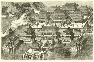 Yazlık Saray, Fang-hou-ching-king veya Rakipsiz Site (gravür) by French School