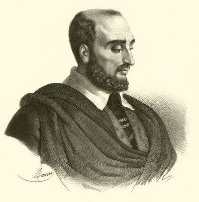 Paolo Veronese olarak bilinen Paolo Caliari, portre (gravür) by French School