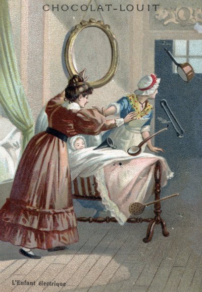 Paranormal aktivite: 19. yüzyılın sonlarına ait kromolitografi Özel koleksiyon by French School