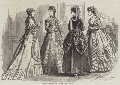 Ağustos ayı Paris Modası by French School