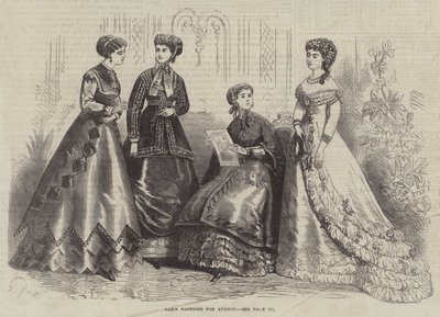 Ağustos ayı Paris Modası by French School