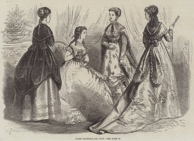 Temmuz ayı Paris Modası by French School