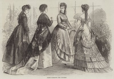 Ekim ayı Paris Modası by French School