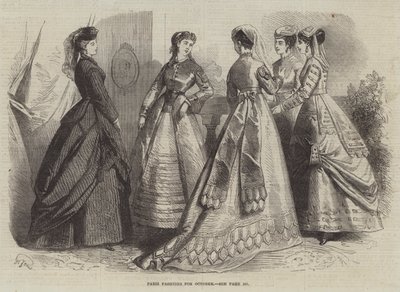 Ekim ayı Paris Modası by French School