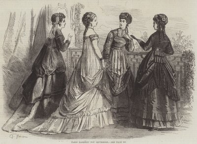 Eylül ayı Paris Modası by French School