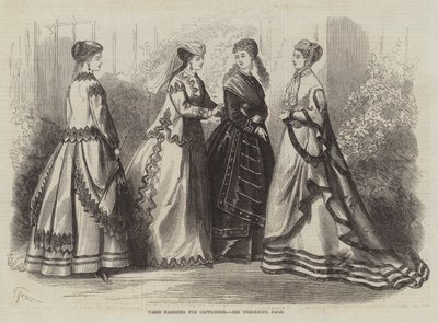 Eylül ayı Paris Modası by French School