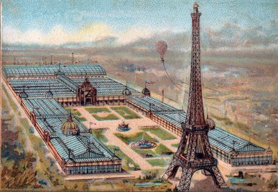 Paris. 1889 Evrensel Sergisi: Eyfel Kulesi. by French School