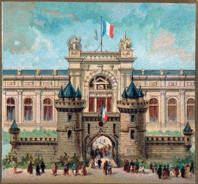 Paris. 1889 Evrensel Sergisi: Savaş Bakanlığı Sarayı. by French School