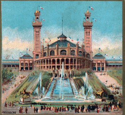 Paris. 1889 Evrensel Sergisi: Trocadero. by French School