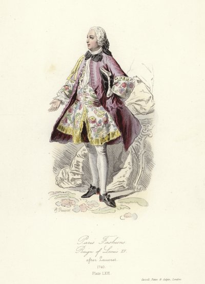 Paris modası, Louis XV saltanatı by French School