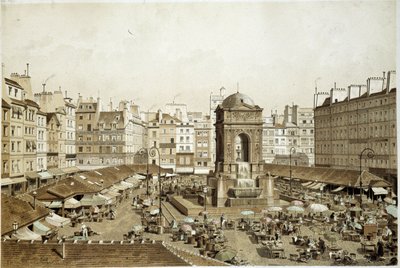 Paris, Marché ve Masumlar Çeşmesi by French School