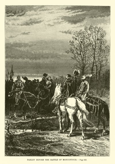 Moncontour Savaşı öncesi Müzakere by French School