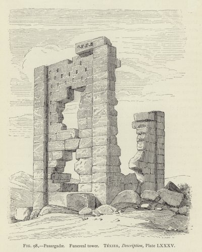 Pasargadae, Cenaze kulesi by French School