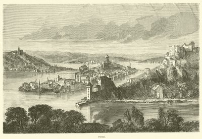 Passau (gravür) by French School