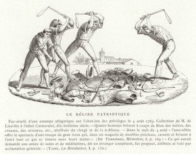 Yurtsever Deliryum, Fransız Devrimi, Ağustos 1789 by French School