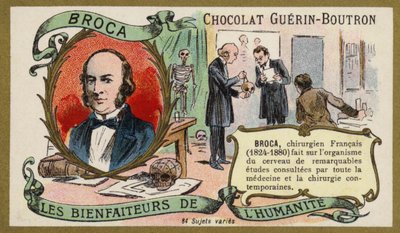 Paul Broca, Fransız doktor, anatomist ve antropolog (chromolitho) by French School