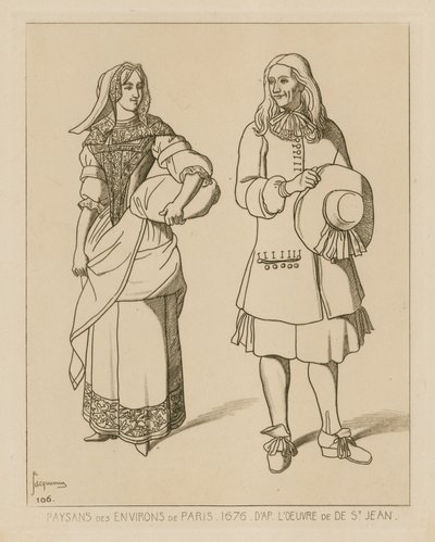 Paris civarındaki köylüler, 1676 by French School
