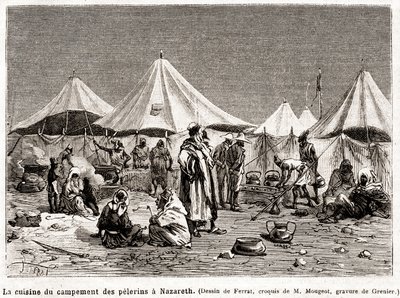25 Nisan'dan 8 Haziran 1882'ye Kutsal Yerlere Tövbe Hac Ziyareti (gravür) by French School