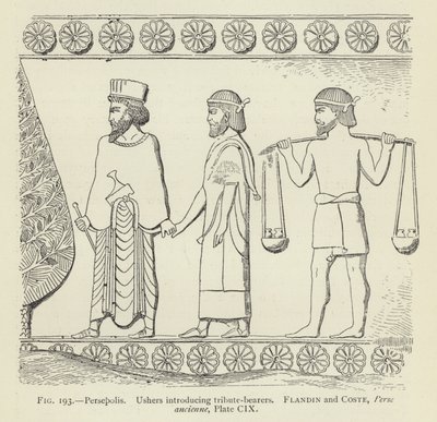 Persepolis, haraç taşıyıcılarını tanıtan Ushers by French School