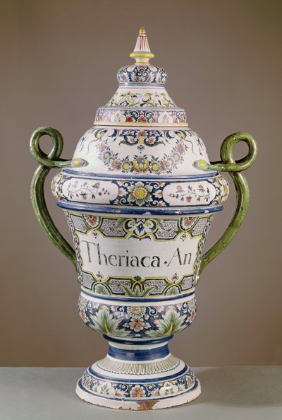 İlaç kavanozu (seramik) by French School