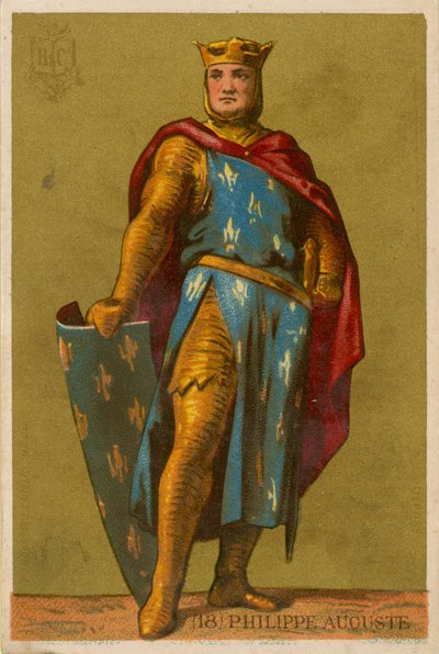 II. Philip Auguste by French School